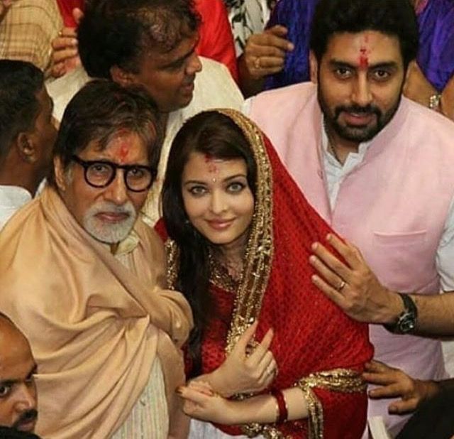 abhishek bachchan with family